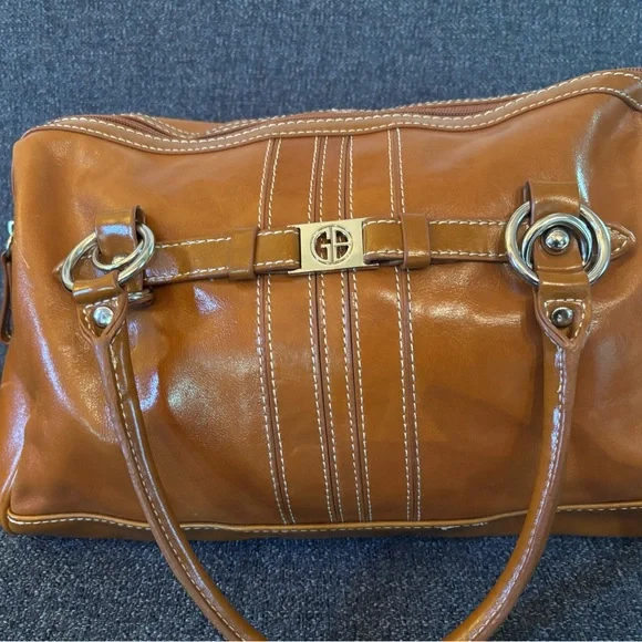 Giani Bernini’s Elegant Tan Leather Gently Used Handbag - Picture 11 of 11